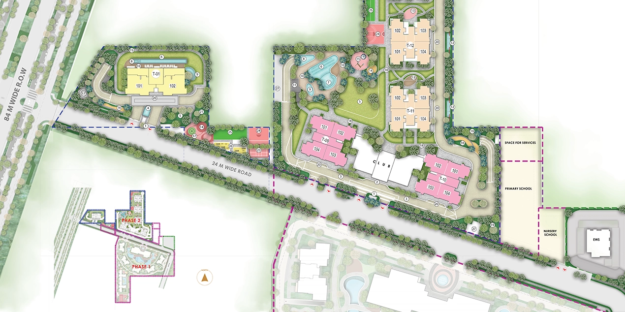 Master site layout of Rishabraj Kora Kendra redevelopment project